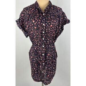 Frame Size XXS 0 Button Down floral Mini Dress *missing belt* Coastal Prairie
